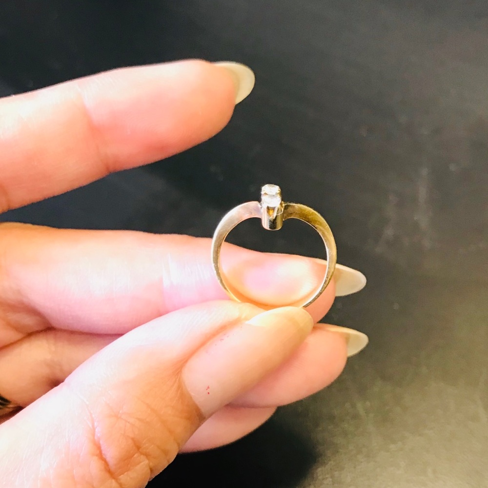 Beautiful personalised 14K with 2 real Diamonds